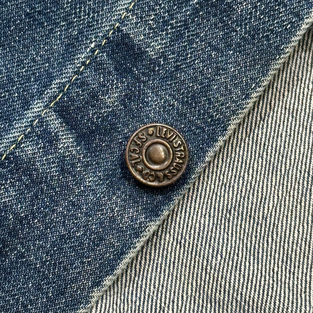Levi's 60s Vintage 558 Big E Long Jacket Indigo Size 38