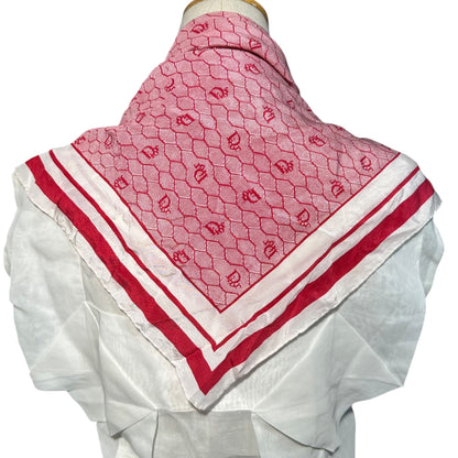 Christian Dior Old Square Line Silk Scarf