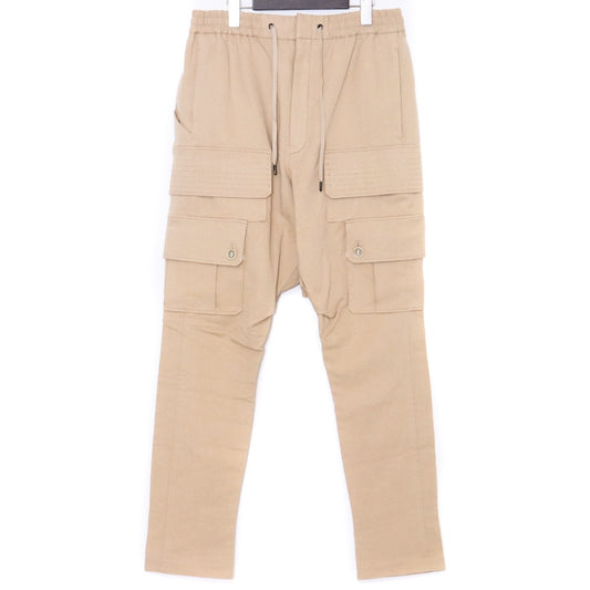 DEVOA 22AW Cotton Linen Cargo Pants Light Beige Size 2