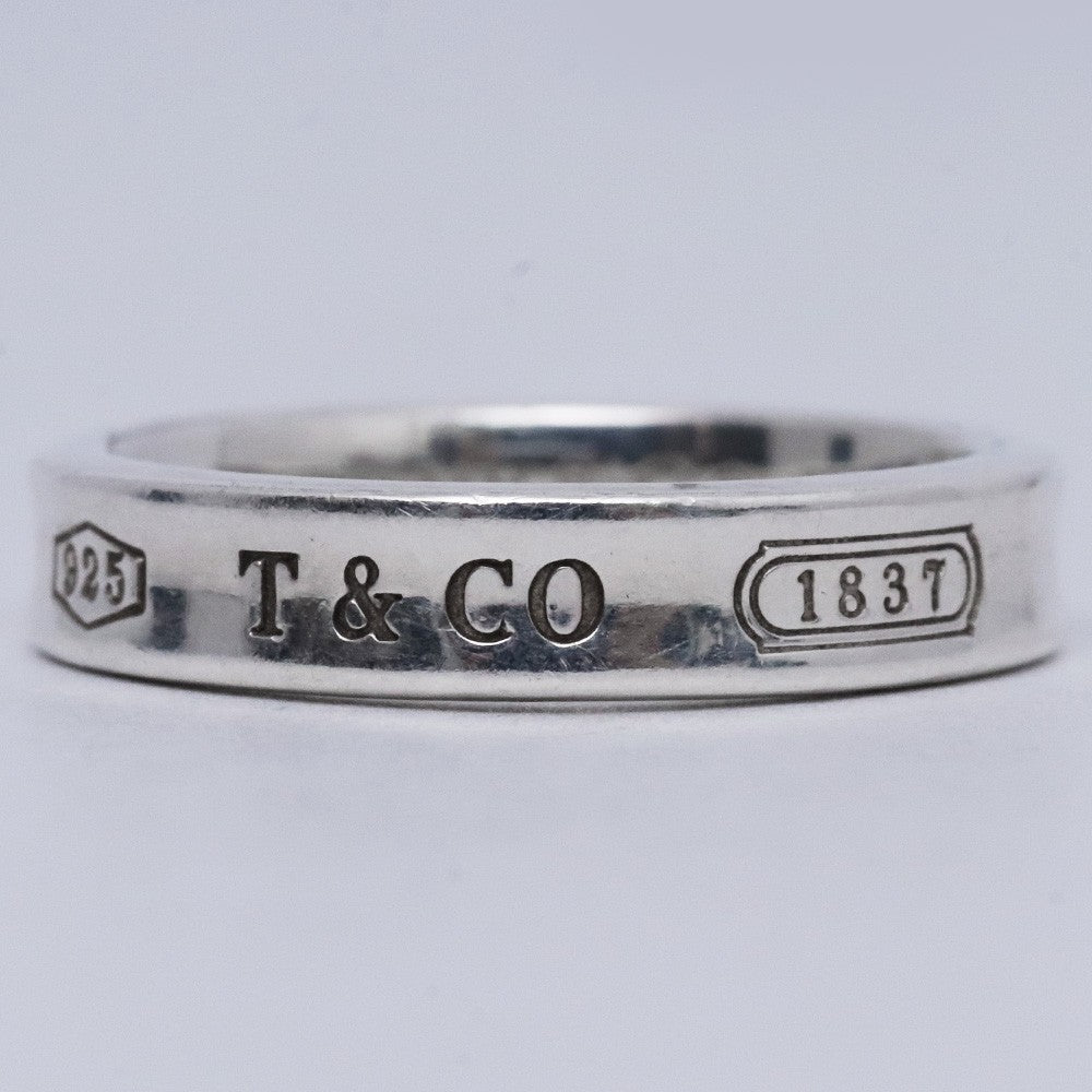 TIFFANY & CO 1837 Narrow Ring Silver Size ONE SIZE