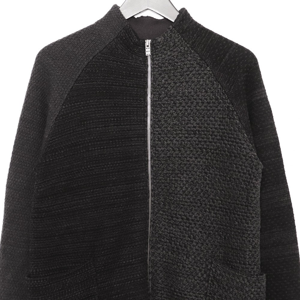 DEVOA Knit Cardigan Merino Wool Cotton Cashmere Black Size 1