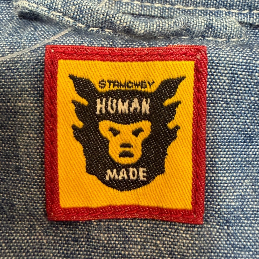 Human Made Western Chambray Shirt Indigo Size L