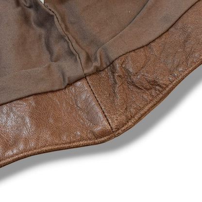 MASU 24AW Bat Goat Leather Vest Brown Size 48