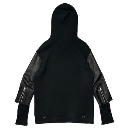 UNDERCOVERISM 03AW Paper Doll Leather Hoodie Black Size M