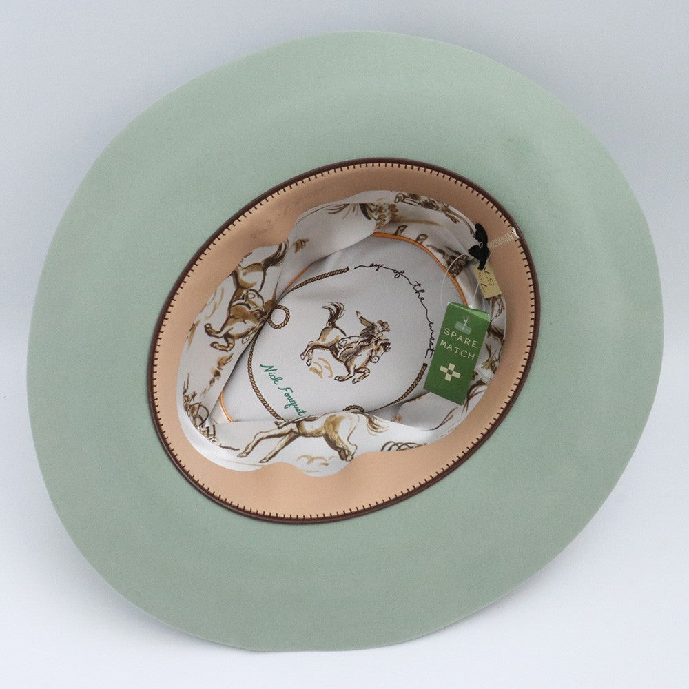 NICK FOUQUET Double Eleven Hat Green Size 7 1/8