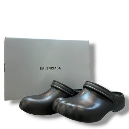 Balenciaga Sunday Molded Mule Black Sandals Size M 43