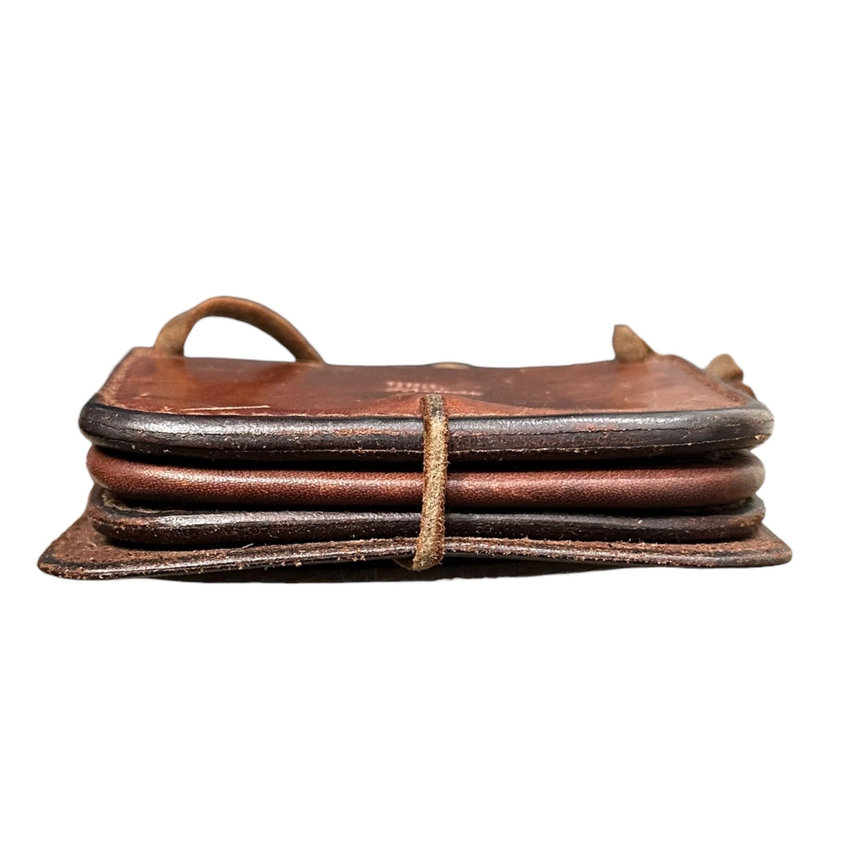 goro's Saddle Leather Concho Belt Pouch Brown