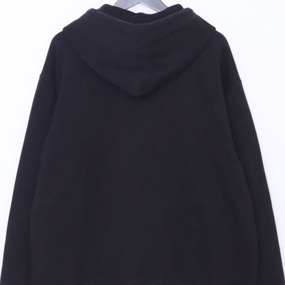 MM6 Number Logo Distressed Hoodie Black Size M
