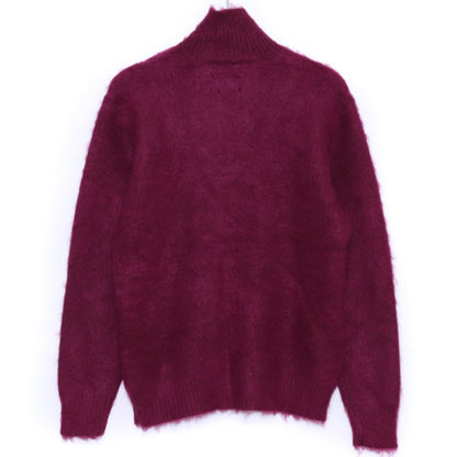 NEEDLES Zipped Mohair Cardigan Burgundy Vest Size XS