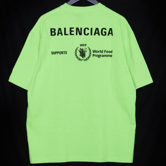 BALENCIAGA WFP Printed Oversized T-Shirt Green Size S