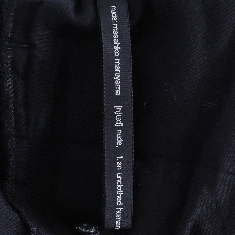 NUDE MASAHIKO MARUYAMA 25SS Easy Pants Black Size 2