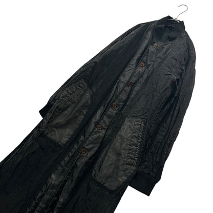 BLACK COMME des GARCONS 20AW See-Through Long Coat Size M