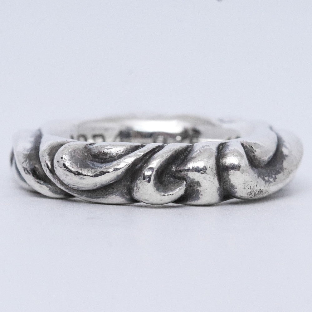 CHROME HEARTS SCRL Band Silver Ring Size ONE SIZE