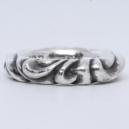 CHROME HEARTS SCRL Band Silver Ring Size ONE SIZE