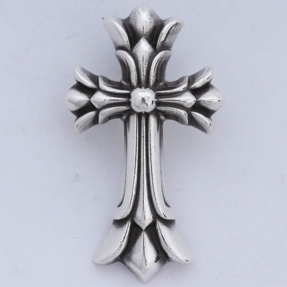 Chrome Hearts DBL CH CRS SML Silver Pendant