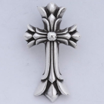 Chrome Hearts DBL CH CRS SML Silver Pendant