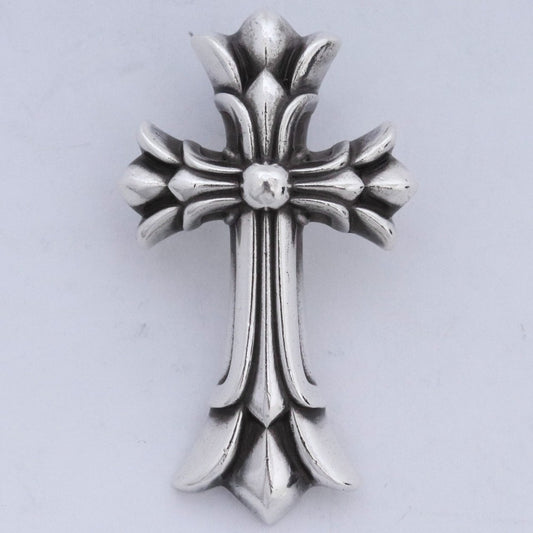 Chrome Hearts DBL CH CRS SML Silver Pendant