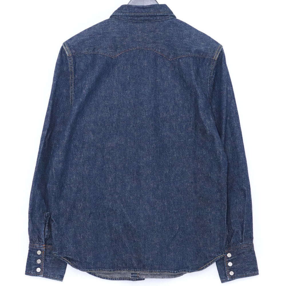 TENDERLOIN T-SADDLE MAN DENIM SHT Long Sleeve INDIGO Shirt Size XS