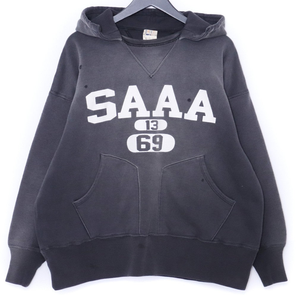SAINT MICHAEL 25AW Berberjin Fade Hoodie Black Size M