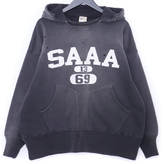 SAINT MICHAEL 25AW Berberjin Fade Hoodie Black Size M