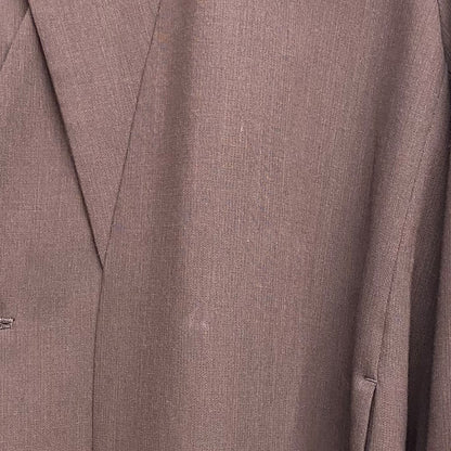 ETHOSENS Layer Collar Wool Coat Brown
