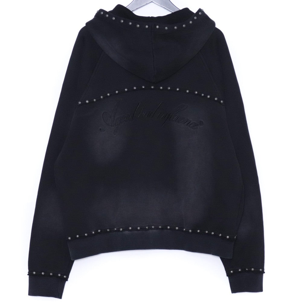 A GOOD BAD INFLUENCE Original Studded Hoodie Black Size XL