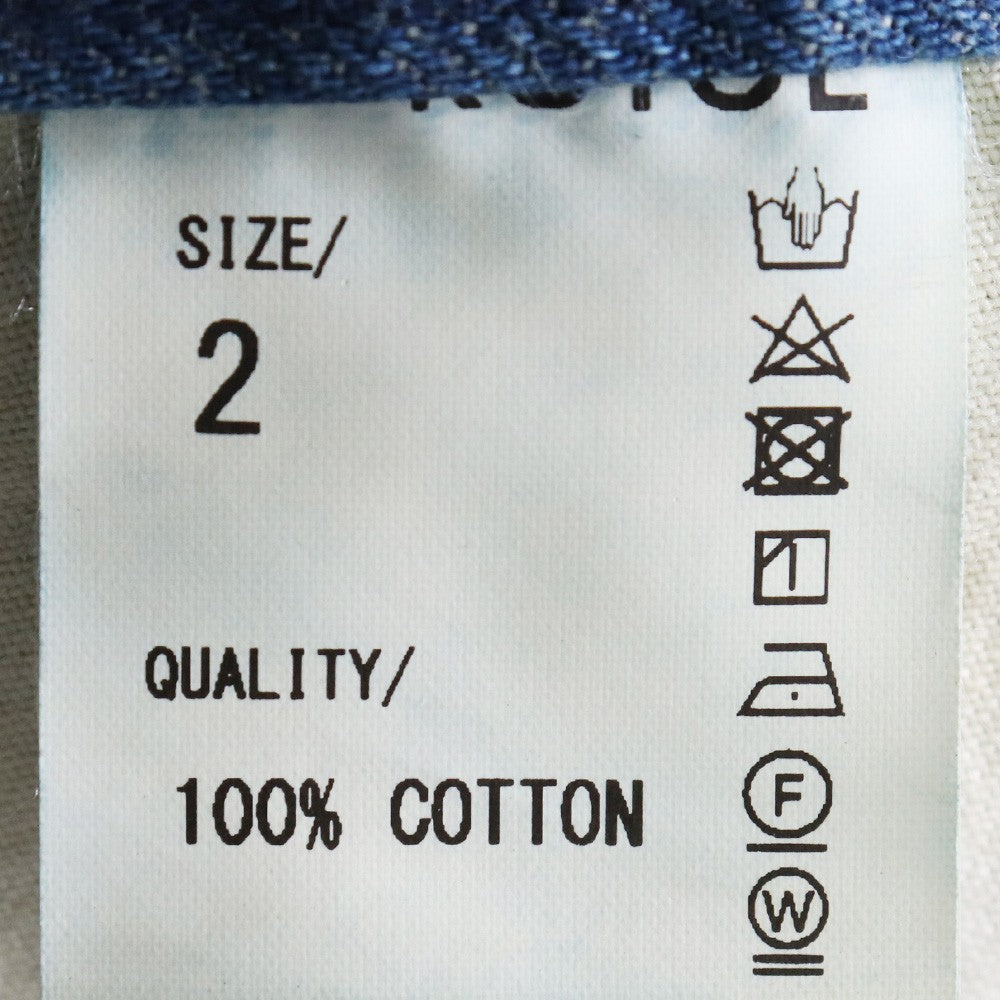 Denim Flare Boro 25SS Triple Seams 6P Denim Blue Size 2