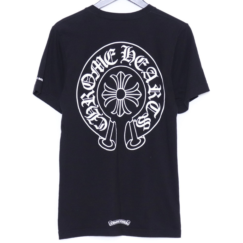 CHROME HEARTS Horseshoe Print Pocket T-Shirt Black Size S