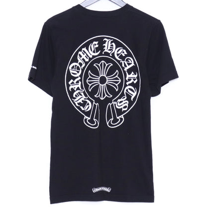 CHROME HEARTS Horseshoe Print Pocket T-Shirt Black Size S