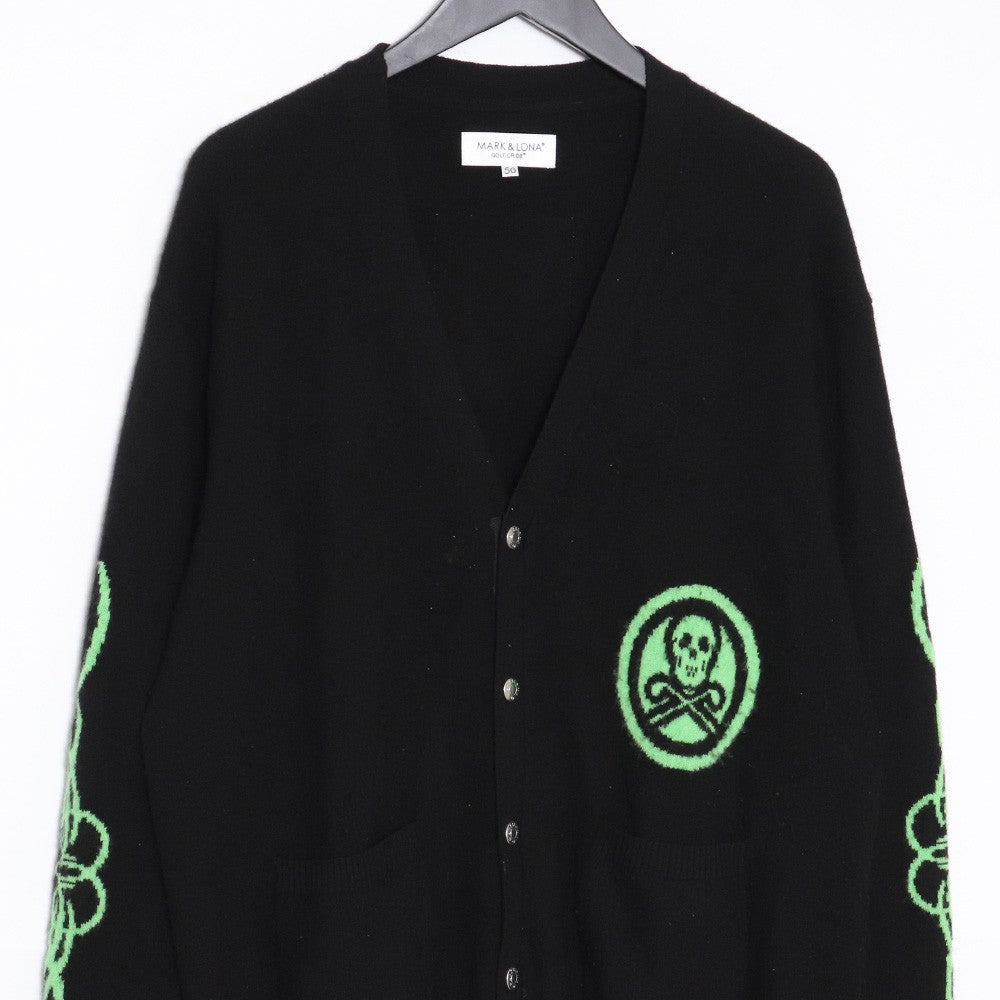 MARK&LONA Deuce Cashmere Cardigan Black Size 50