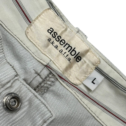 AFFA Corduroy Bondage Pants Light Gray Size L
