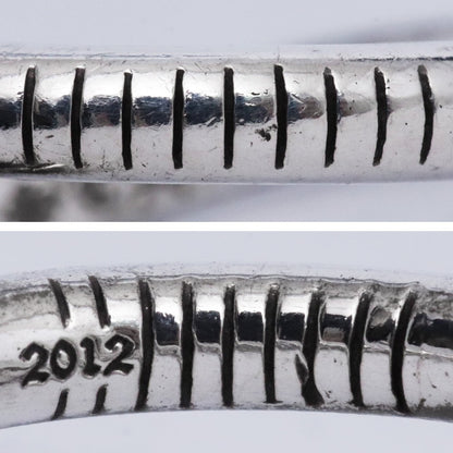 Chrome Hearts Silver Nail Cross Ball Ring Size US 7