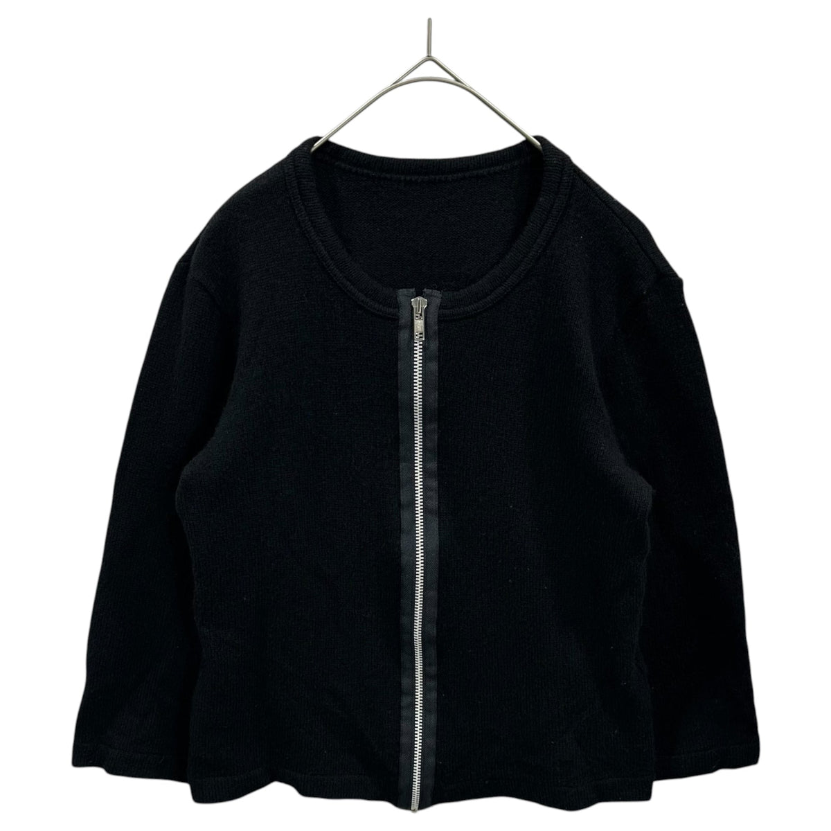 COMME des GARCONS 00AW Zip Wool Cardigan Black Size FREE