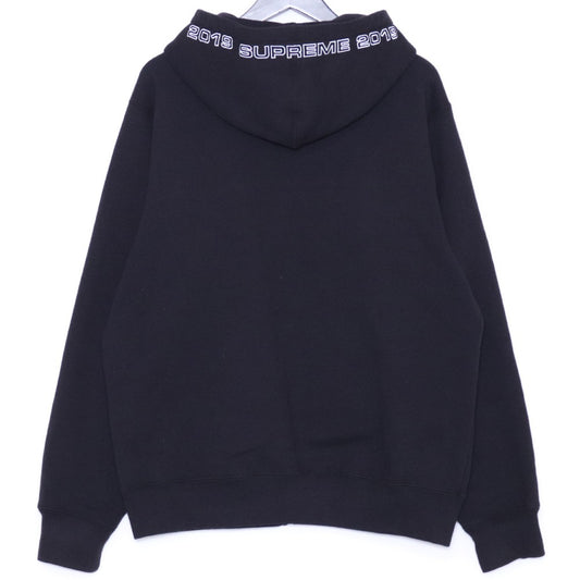 SUPREME 19SS Topline Zip Up Hoodie Black Size M