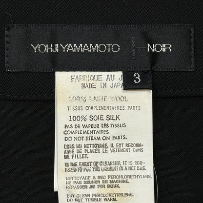YOHJI YAMAMOTO+NOIR Wool Gabardine Parachute Pants Size 3