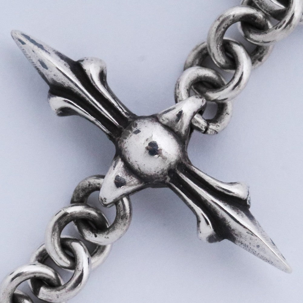 CHROME HEARTS Roly Cross Silver Charm Size F