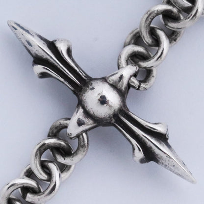 CHROME HEARTS Roly Cross Silver Charm Size F