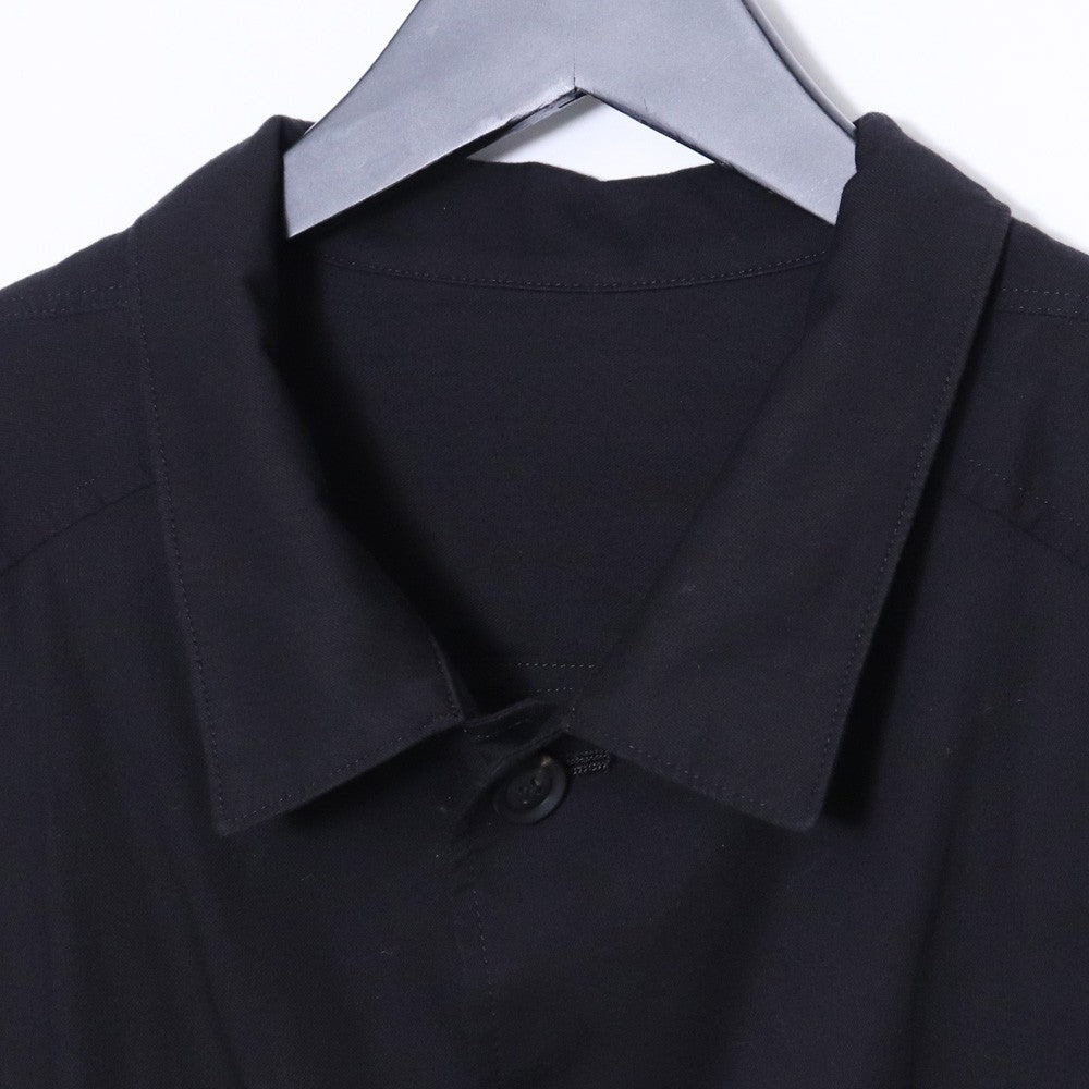 YOHJI YAMAMOTO POUR HOMME 19SS Stand Shirt Black Size 1