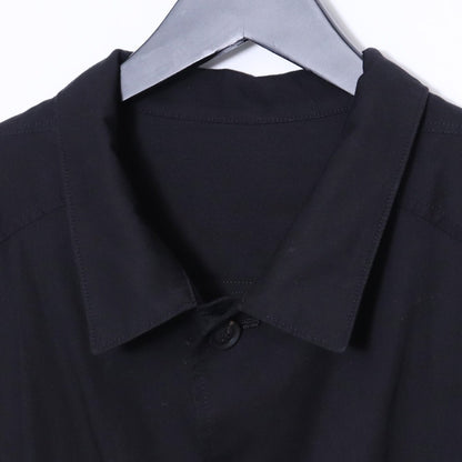 YOHJI YAMAMOTO POUR HOMME 19SS Stand Shirt Black Size 1