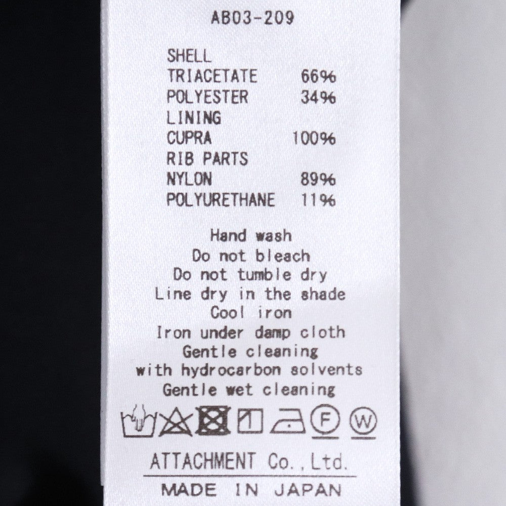 ATTACHMENT 20AW TA/PE Double Face MA-1 Jacket Black Size 1