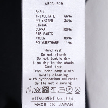 ATTACHMENT 20AW TA/PE Double Face MA-1 Jacket Black Size 1