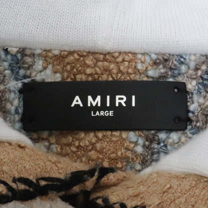 Amiri Beige Viscose Knit Hoodie Size L