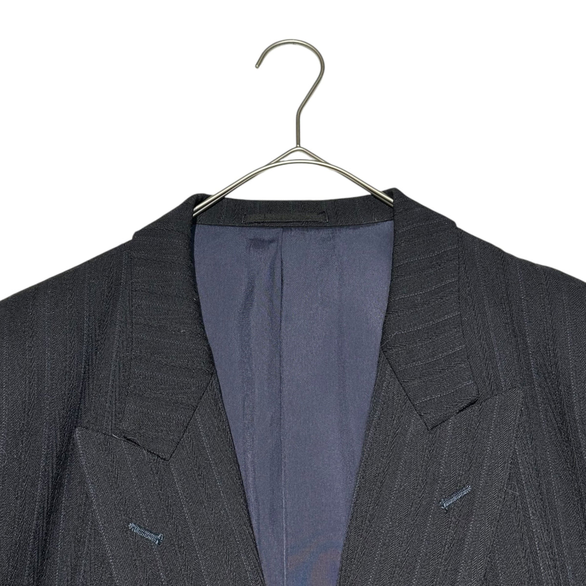 COMME des GARCONS HOMME PLUS 80s Striped Jacket Navy Size M