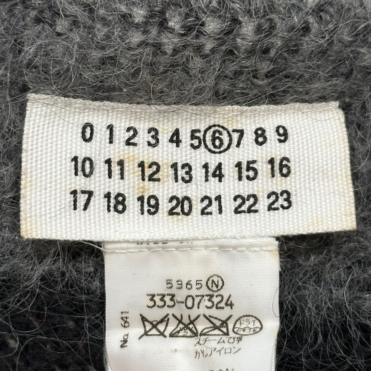 Maison Martin Margiela 99AW By Miss Deanna Scarf Black/Gray