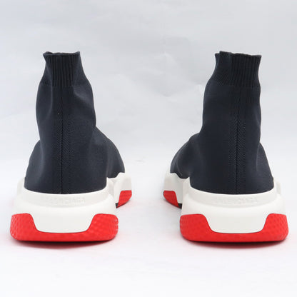 Balenciaga SPEED TRAINER Black Red Sneakers Size EU 43