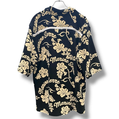 MARINE SERRE JACQUARD TOWEL SHIRT Black Size 44