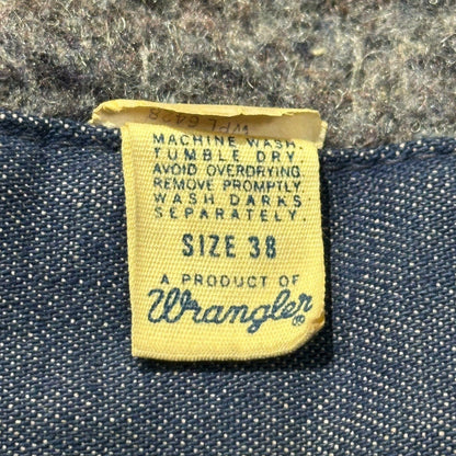 WRANGLER 70s Denim Blanket Coverall Jacket Size 38