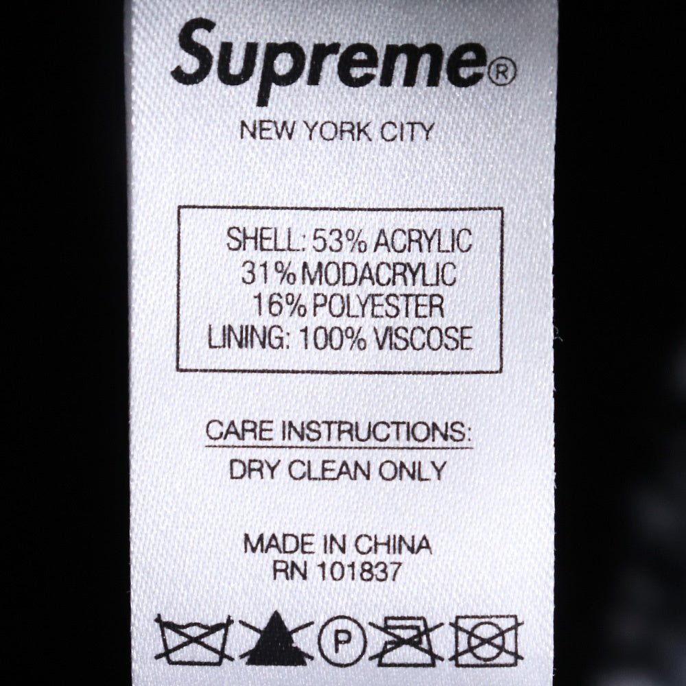 SUPREME 21SS Bandana Faux Fur Bomber Jacket Black Size M