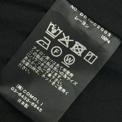 COMOLI 26SS Rayon Comoli Shirt Black Size 3