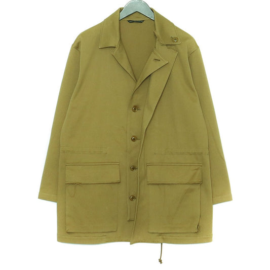 Y'S Layered Collar Cotton Blouson Khaki Size 1